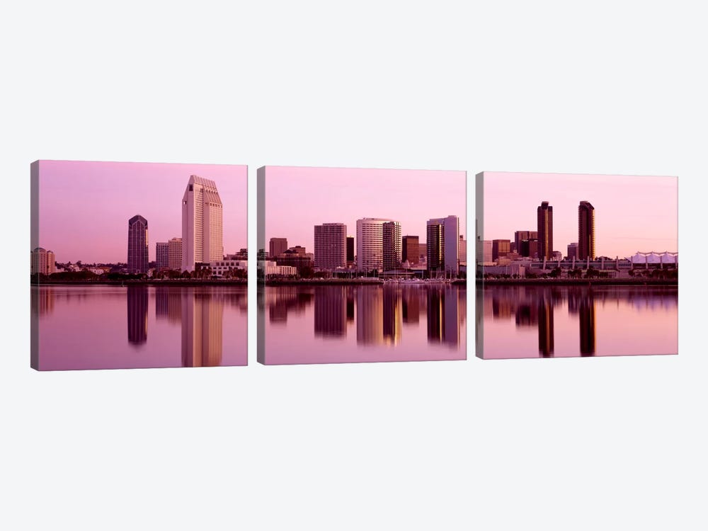 Skyline San Diego CA by Panoramic Images 3-piece Art Print