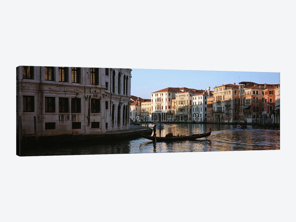 Vessels On The Move, Grand Canal, Venice, Italy by Panoramic Images 1-piece Canvas Artwork