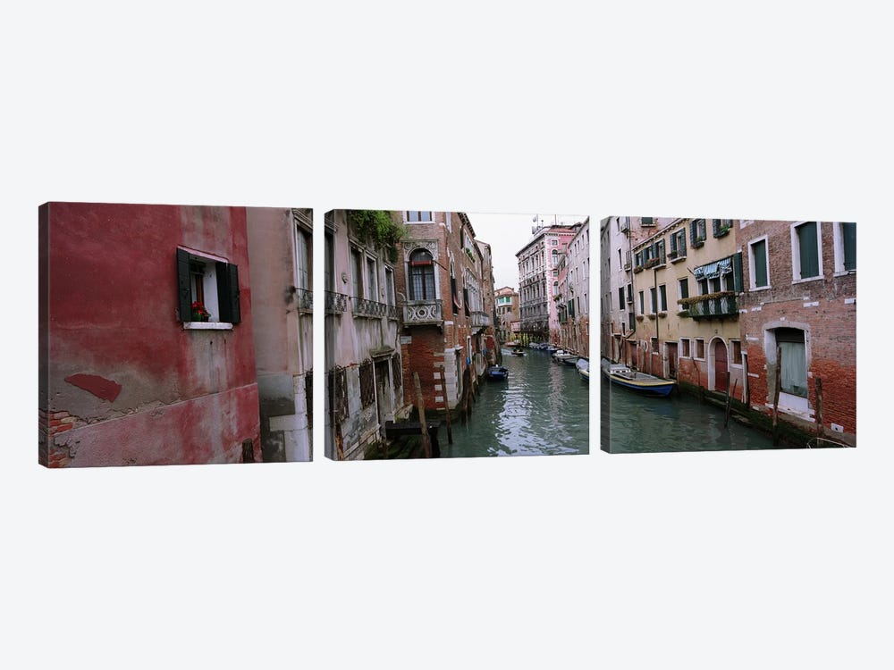 Buildings Along The Canal, Grand Canal, Venice, Italy by Panoramic Images 3-piece Canvas Art Print