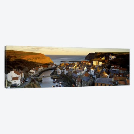 Coastal Landscape, Staithes, North Yorkshire, England, United Kingdom Canvas Print #PIM5209} by Panoramic Images Canvas Art