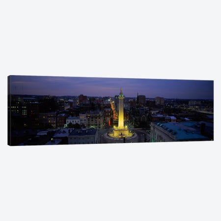 High angle view of a monument, Washington Monument, Mount Vernon Place, Baltimore, Maryland, USA Canvas Print #PIM520} by Panoramic Images Art Print