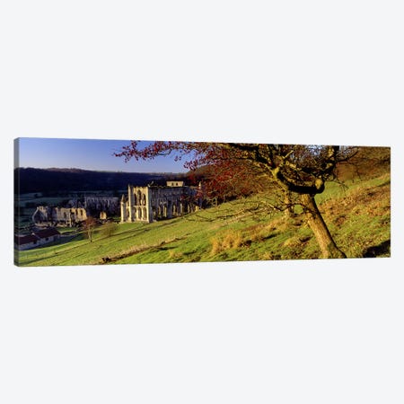 Church on A LandscapeRievaulx Abbey, North Yorkshire, England, United Kingdom Canvas Print #PIM5216} by Panoramic Images Canvas Wall Art