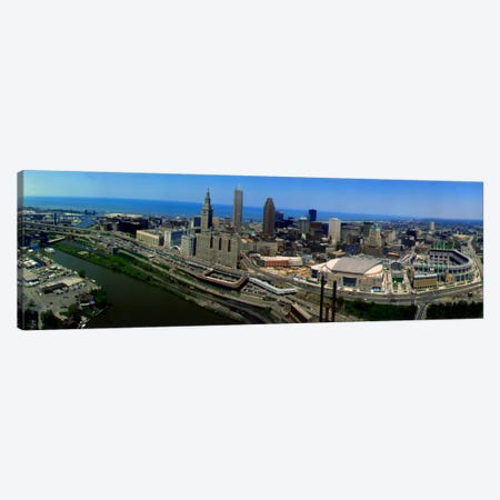 Cleveland Ohio aerial Canvas Print #PIM521} by Panoramic Images Art Print