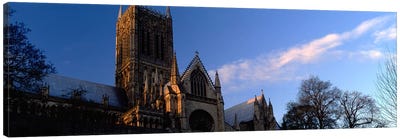 High Section View of A CathedralLincoln Cathedral, Lincolnshire, England, United Kingdom Canvas Art Print