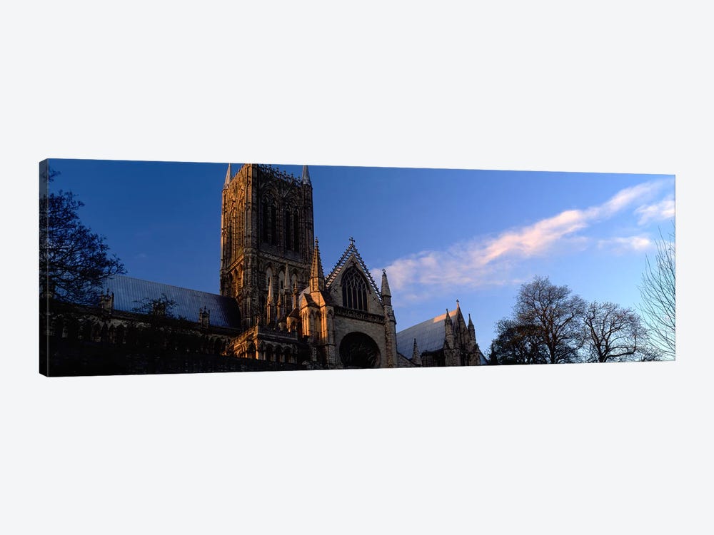 High Section View of A CathedralLincoln Cathedral, Lincolnshire, England, United Kingdom by Panoramic Images 1-piece Canvas Artwork