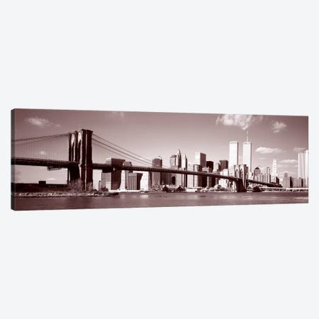  Brooklyn Bridge, East River, NYC, New York City, New York State, USA Canvas Print #PIM522} by Panoramic Images Art Print