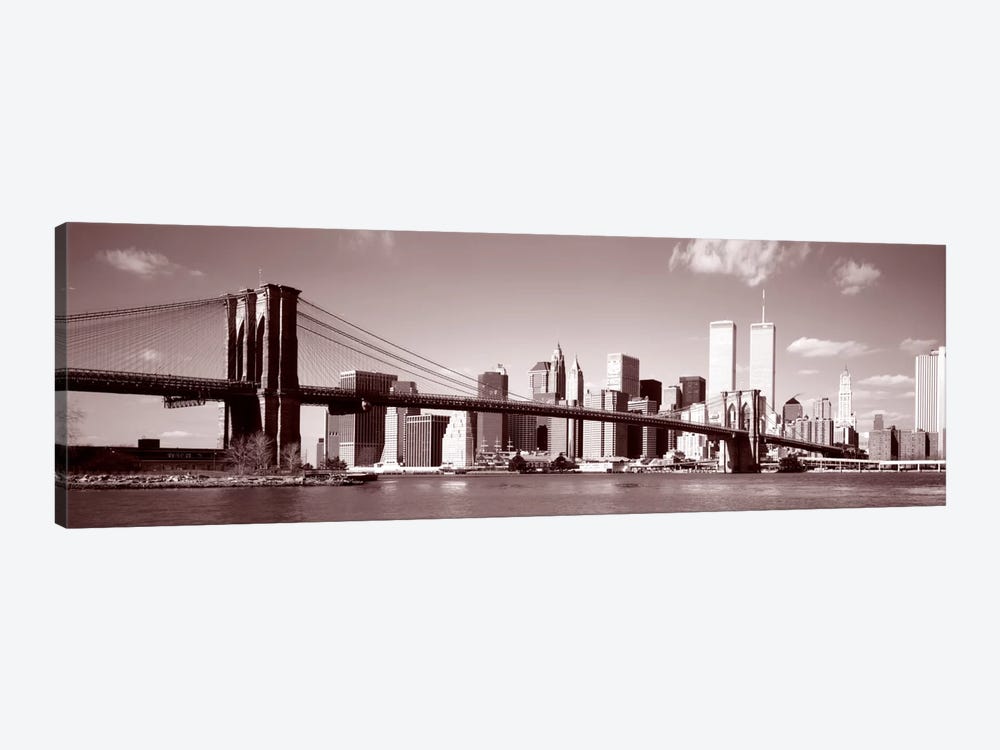 Brooklyn Bridge, East River, NYC, New York City, New York State, USA by Panoramic Images 1-piece Canvas Wall Art