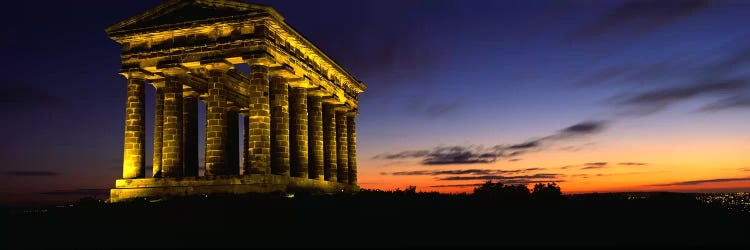 Monument Lit Up At DuskPenshaw Monument, London, England, United Kingdom