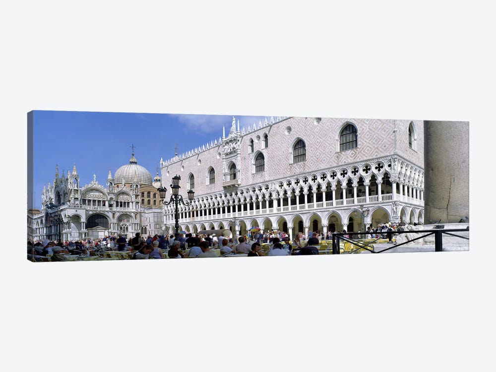 Tourist Outside A CathedralSt. Mark's Cathedral, St. Mark's Square, Venice, Italy by Panoramic Images 1-piece Canvas Print