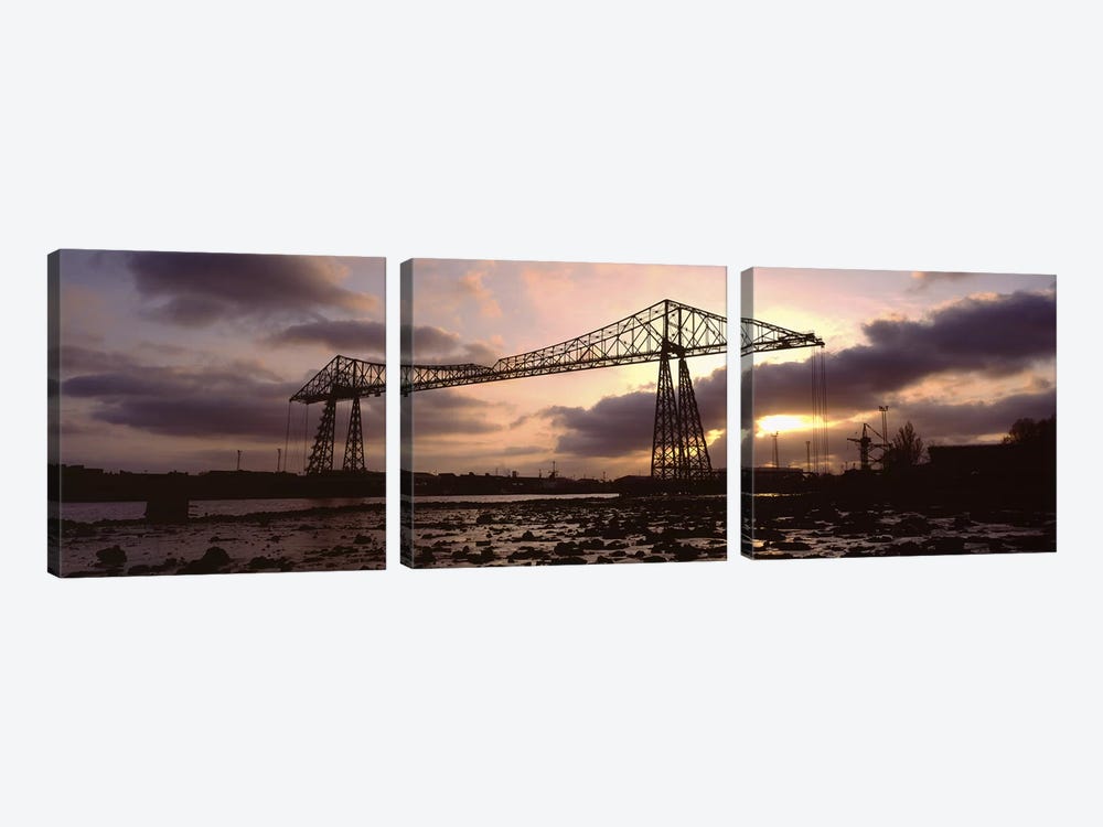 Tees Transporter Bridge, North Yorkshire, England, United Kingdom by Panoramic Images 3-piece Canvas Wall Art
