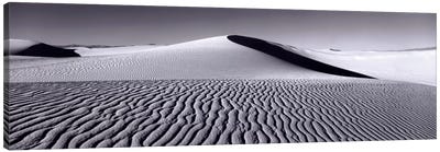 Dunes In B&W, White Sands National Monument, New Mexico, USA Canvas Art Print - Black & White Photography