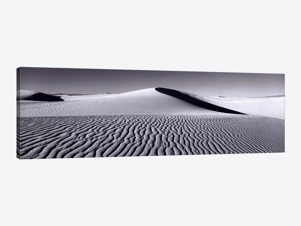 Dunes In B&W, White Sands National Monument, New Mexico, USA by Panoramic Images 1-piece Canvas Print