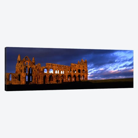 Ruins of A ChurchWhitby Abbey, Whitby, North Yorkshire, England, United Kingdom Canvas Print #PIM5246} by Panoramic Images Art Print