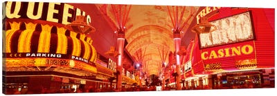 Fremont St Experience, Las Vegas, NV Canvas Art Print - Gambling Art