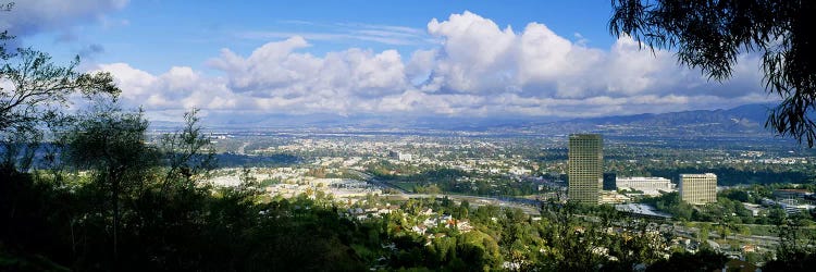 High angle view of a city, Studio City, San Fernando Valley, Los Angeles, California, USA