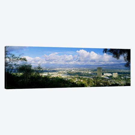 High angle view of a city, Studio City, San Fernando Valley, Los Angeles, California, USA Canvas Print #PIM5251} by Panoramic Images Art Print