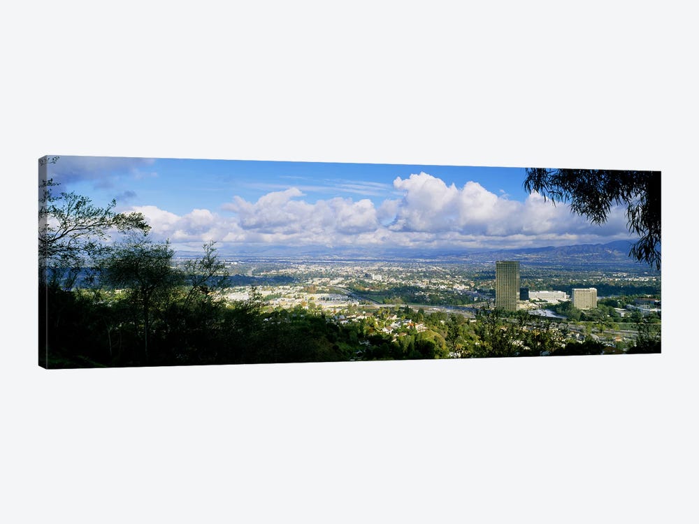 High angle view of a city, Studio City, San Fernando Valley, Los Angeles, California, USA by Panoramic Images 1-piece Canvas Print