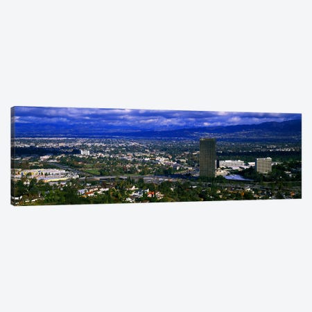 High angle view of a city, Studio City, San Fernando Valley, Los Angeles, California, USA #2 Canvas Print #PIM5252} by Panoramic Images Art Print