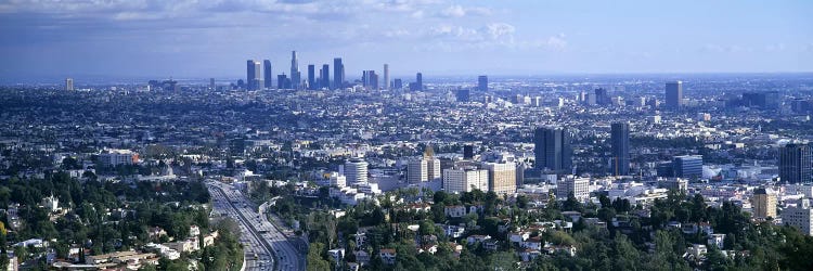 Aerial view of a city, Los Angeles, California, USA