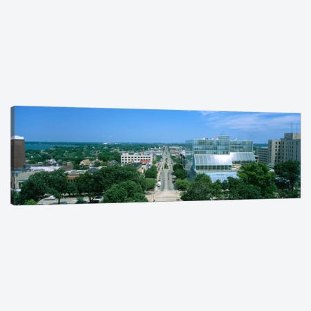 High Angle View Of A City, E. Washington Ave, Madison, Wisconsin, USA Canvas Print #PIM5256} by Panoramic Images Canvas Artwork