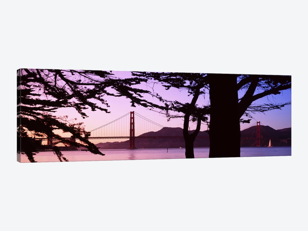 Suspension Bridge Over Water, Golden Gate Bridge, San Francisco, California, USA by Panoramic Images 1-piece Canvas Artwork