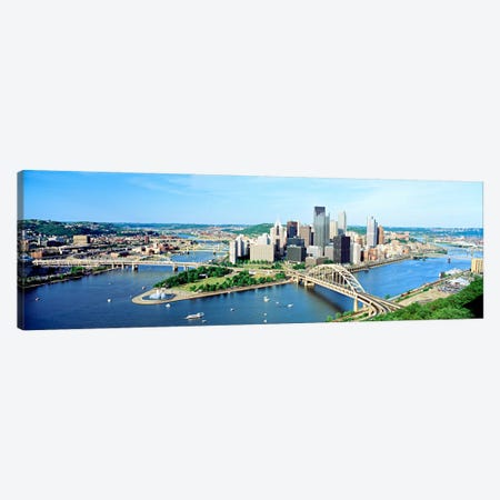 Daytime Skyline, Pittsburgh, Pennsylvania, USA Canvas Print #PIM52} by Panoramic Images Art Print