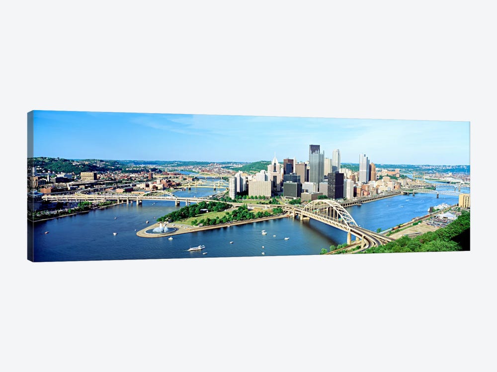 Daytime Skyline, Pittsburgh, Pennsylvania, USA 1-piece Art Print