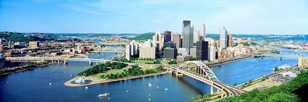 Pennsylvania: Daytime Skyline, Pittsburgh, Pennsylvania, USA by Panoramic Images