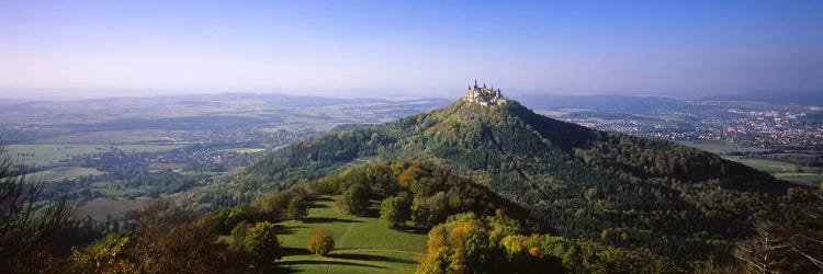 Distant Aerial View Of Burg Hohenzollern, Baden-Wurttemberg, Germany by Panoramic Images wall art