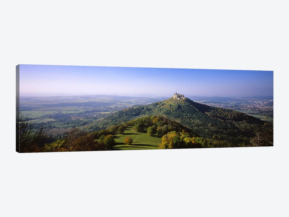 Distant Aerial View Of Burg Hohenzollern, Baden-Wurttemberg, Germany by Panoramic Images 1-piece Canvas Artwork
