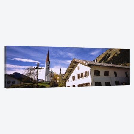 Low Angle View Of A Church, Holzgau, Lechtal, Austria Canvas Print #PIM5302} by Panoramic Images Canvas Art Print