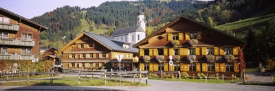 Church In A Village, Bregenzerwald, Vorarlberg, Austria by Panoramic Images canvas print