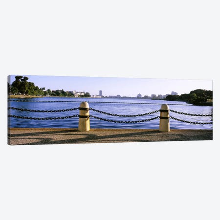 Lake In A City, Lake Merritt, Oakland, California, USA Canvas Print #PIM5306} by Panoramic Images Canvas Wall Art
