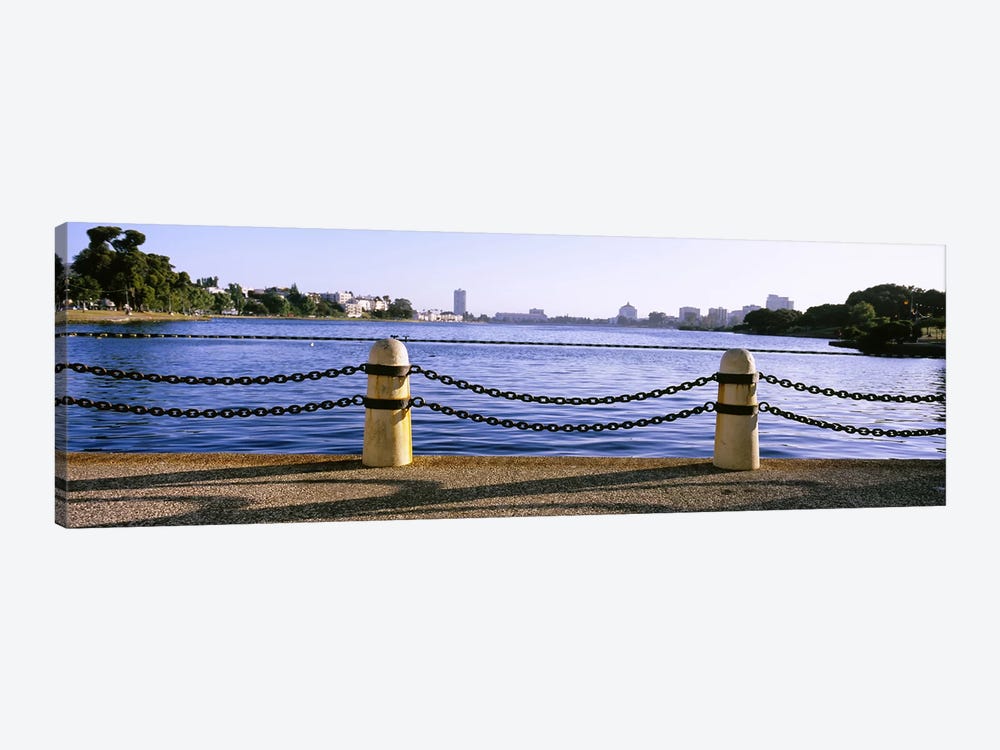 Lake In A City, Lake Merritt, Oakland, California, USA by Panoramic Images 1-piece Canvas Artwork