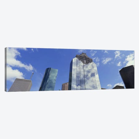 Low angle view of office buildings, Houston, Texas, USA Canvas Print #PIM5309} by Panoramic Images Canvas Print