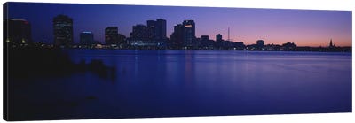 Buildings at the waterfront, New Orleans, Louisiana, USA Canvas Art Print - New Orleans Art