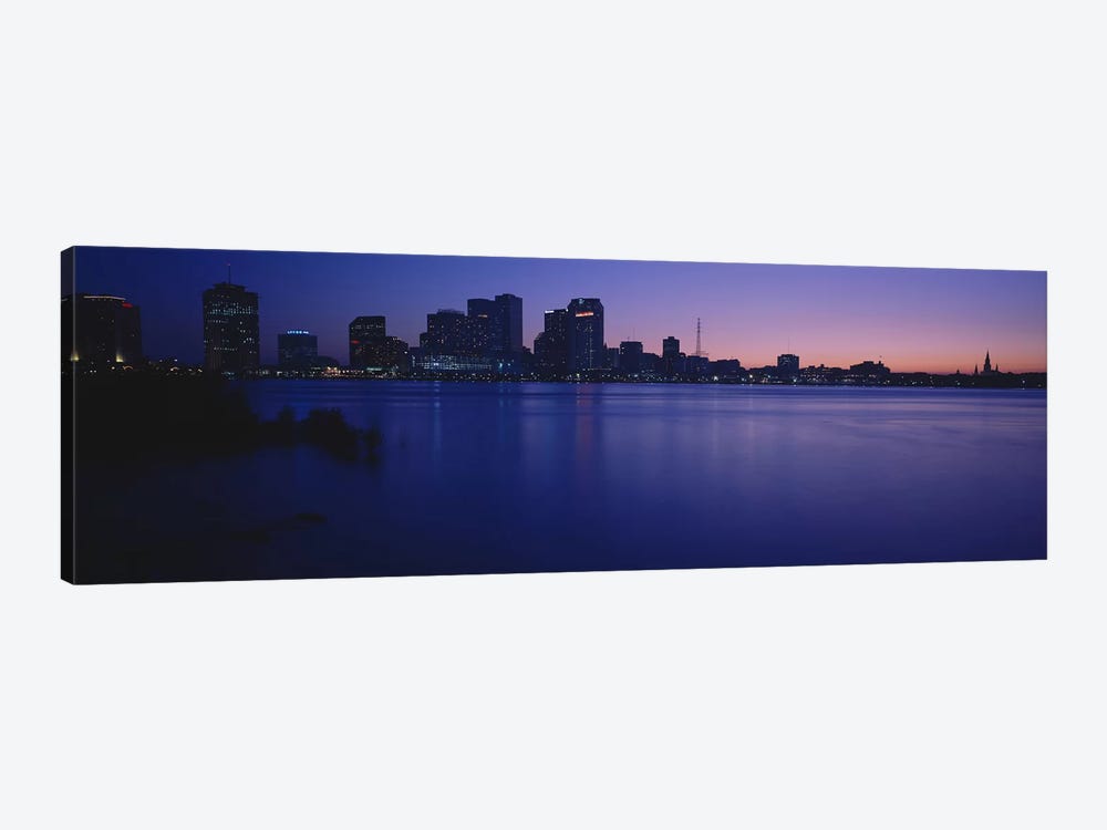 Buildings at the waterfront, New Orleans, Louisiana, USA by Panoramic Images 1-piece Canvas Art