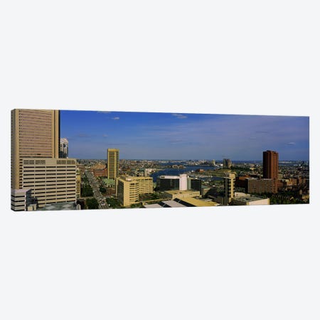 High angle view of skyscrapers in a city, Baltimore, Maryland, USA Canvas Print #PIM5324} by Panoramic Images Canvas Art