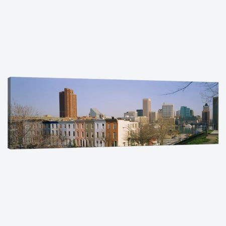 High angle view of buildings in a city, Inner Harbor, Baltimore, Maryland, USA Canvas Print #PIM5325} by Panoramic Images Canvas Wall Art