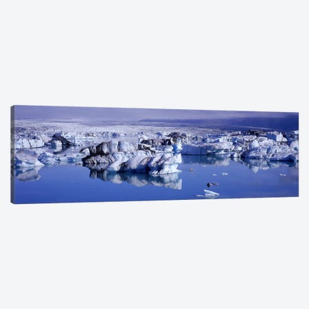 Jokulsarlon Glacial Lagoon, Breidamerkurjokull, Vatnajokull, Iceland Canvas Print #PIM5337} by Panoramic Images Canvas Print