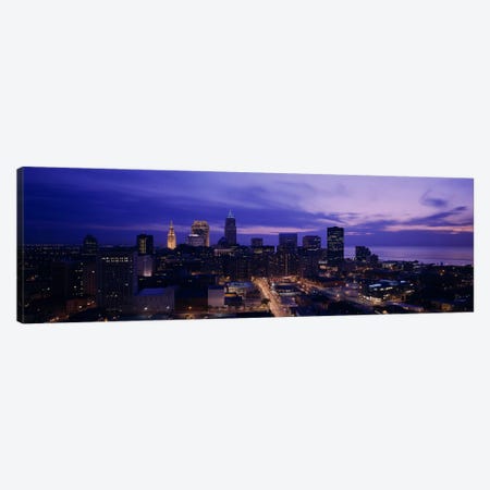 High angle view of buildings in a city, Cleveland, Ohio, USA Canvas Print #PIM5354} by Panoramic Images Canvas Art Print