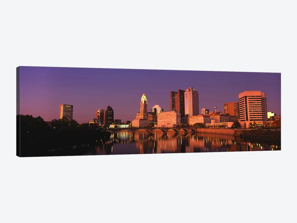 Buildings at the waterfront, Columbus, Ohio, USA by Panoramic Images 1-piece Art Print