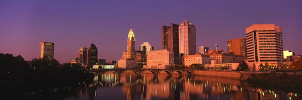 Ohio: Buildings at the waterfront, Columbus, Ohio, USA by Panoramic Images