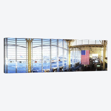 Interior of an airport, Ronald Reagan Washington National Airport, Washington DC, USA Canvas Print #PIM5359} by Panoramic Images Canvas Artwork