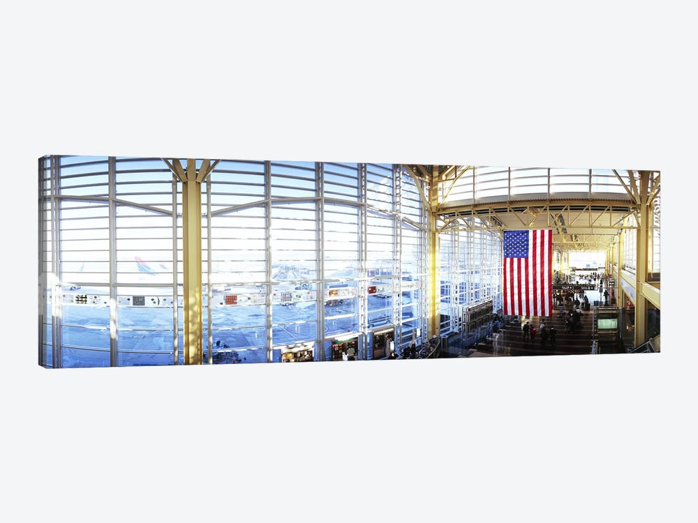 Interior of an airport, Ronald Reagan Washington National Airport, Washington DC, USA by Panoramic Images 1-piece Canvas Art
