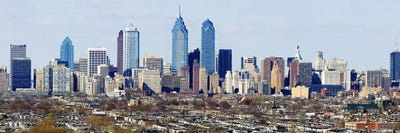Skyscrapers in a city IV, Philadelphia, Pennsylvania, USA by Panoramic Images canvas print
