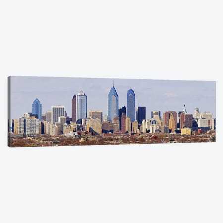 Skyscrapers in a city, Philadelphia, Pennsylvania, USA #5 Canvas Print #PIM5364} by Panoramic Images Canvas Wall Art