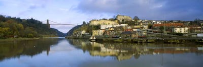 Distant View Of The Clifton Suspension Bridge, England, United Kingdom by Panoramic Images canvas print