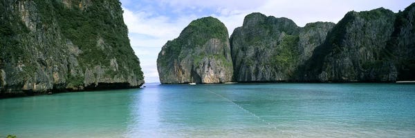Phi Phi Islands: Limestone Cliffs, Maya Bay, Ko Phi Phi Leh, Phi Phi Islands, Krabi Province, Thailand by Panoramic Images