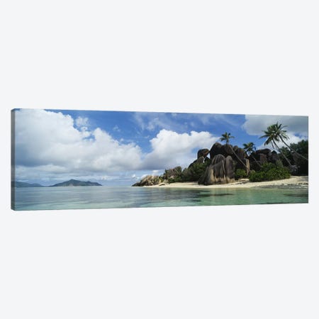 Anse Source d'Argent, La Digue Island, Republic Of Seychelles Canvas Print #PIM5390} by Panoramic Images Canvas Artwork